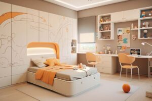 Decoración interior dormitorio infantil